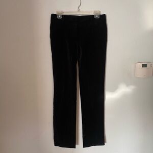 WoMen's Ann Taylor Velvet Black Pants